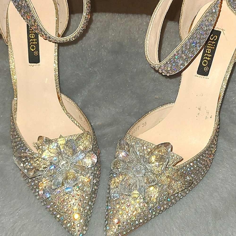 Crystal Stiletto Pumps